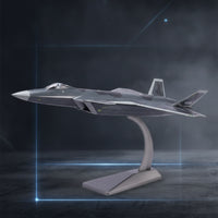 J-20 Fighter Airplane Model Diecast Fighter Plane Model Freestanding for Collectors, Showcase, Desk