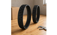 2 Pieces Black Replacement Tire Shock Absorption Deep Groove Tire Cushioning Vehicle Part