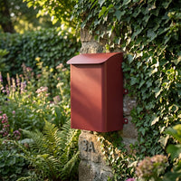Wall Mount Mailbox Flat Backed Wall Mount Mailbox Low Profile Letterbox for Entryway