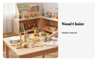 8 Pieces beginner's Wooden Rhythm collection Orff technique Inspired toddler's initial Band Box Early Education Percussion Instrument Set for Daycare Center