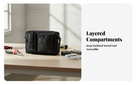 Compact Utility Pouch Waist Tool Bag Rectangular Tool Waist Bag Zippered Multiple Pockets for Work Place