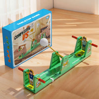 Two-Player Tabletop Football Game Interactive Table Football Game with Rods Quick Match Mini for Children, Party