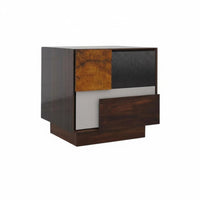 Retro design Nightstand with Drawers and Shelf middleera Modern Design Single-Drawer End Table with Shelf Nordic Aesthetic Bedside Cabinet Tapered Legs for Homeowners, Students, Guest Room, Office, Hallway, Nursery