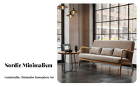 Upholstered Armchair and Table Set Modern Design for Coffee Shop, Office, Adults