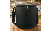 Sports Storage Bag with Shoulder Strap Zippered Cylindrical Gear Bag with Zipper Portable Multifunctional for Athletes, Gym