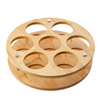 Bamboo Rotating Spice Rack Organizer for Kitchen, Lazy Susan Turntable