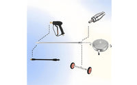 2 Pieces 4000 PSI Rated 1/4 Inch Quick Connect Wand Anti-Rust Pressure Washer Extension Wand Cleaning Tool Accessory