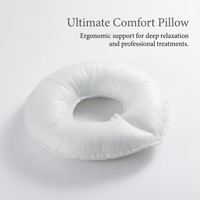 Massage Table Face Cradle Pad Prone Pillow, Thickened Face Cradle with Double Zipper, Massage Headrest Cushion for Beauty Salon Use