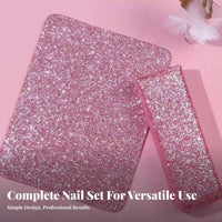 Comfortable Support Manicure Hand Rest Pillow Easy to Clean Glitter Hand Rest Set Waterproof for Manicurists, Beauty Professionals, Home