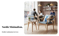 Nordic Design Upholstered Booth and Table Set Vintage design Cafe Furniture adaptable Combination Commercial Furnishing Deep paddinged Seat for Business Owners, Interior Designers, Coffee Shop, Lounge Area, Dining Room, Kitchen