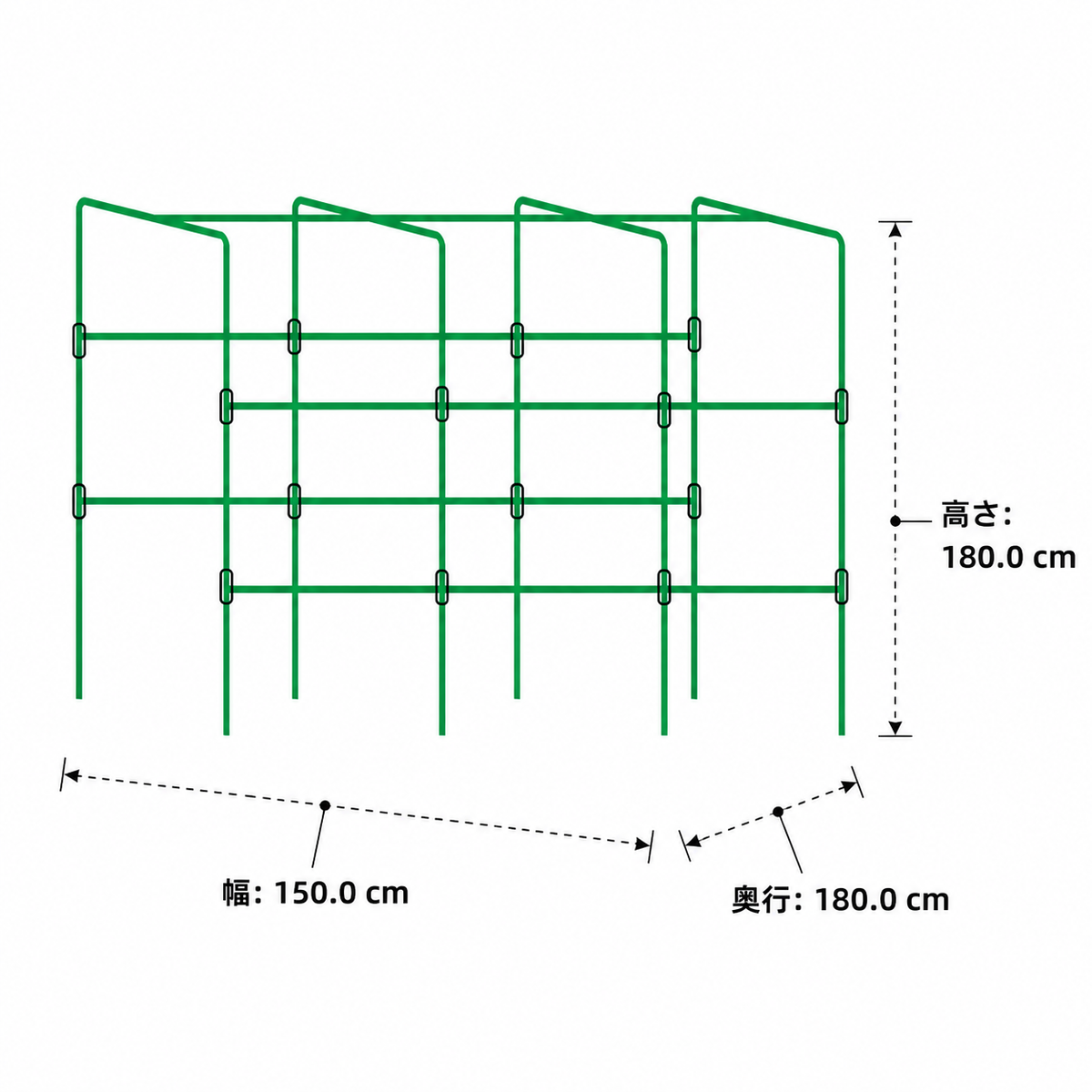 Plant Support, Stakes, Trellis, Gardening Stakes, Iron, Green, Houseplants, Climbing Plants, For Garden, Home Vegetable Gardens, Square Modular