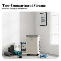 Multi-Purpose Rolling Exercise Mat Storage Basket Space Saving Collapsible Fitness Equipment Bin Large Capacity Narrow Corner Clothes Storage Bin Sturdy Frame for Home Gym, Dorm Room