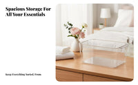 Clear Lidded Box Transparent View Clear Lidded Container Dustproof Lid