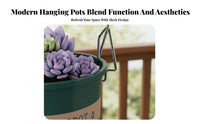 Rustproof Stainless Steel Pot Hook Easy Installation Flower Pot Hook Space Saving for Gardeners, Apartment Dwellers, Balcony, Patio, Indoors