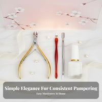Complete Nail Maintenance Box Beginner Approachable Manicure Tools Multi-Functional Individual Maintenance Item for Beginners, Home Users, Manicuring