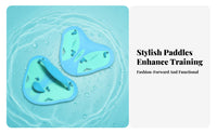 Builds Upper Body Strength Swim Training Hand Paddles Long-Lasting Webbed Hand Fins Ergonomic Design for Children, Swimmers, Beach