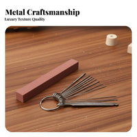 Portable Guitar Nut File Set Easy to Use Guitar Nut Slotting File Set Quick Cutting for Guitarists, Musicians, Workshop, Music Studio, Home