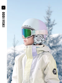 oddivski新款儿童滑雪头盔男女童安全防撞单双板雪盔专业滑雪护具