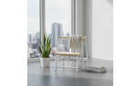 Combination Purpose Ladder Stool Space-Saving 2 Step Stool Non-Slip Feet Small Step Ladder for Kitchen, Living Room, Bedroom
