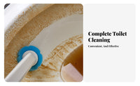 Toilet Effortless Cleaner to Use Toilet Brush Set Single-Button Release Washroom Supplies