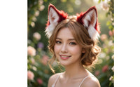 Faux Hair Headband with Ears Fuzzy Animal Ear Headband Flexible Hair Accessory for Cosplayers