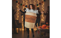 Coffee Cup Costume Easy to Wear Cup of Coffee Costume Oversized Foam Tunic for Adults, Carnival, Cosplay
