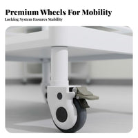 Multifunctional Beauty Salon Trolley Locking Brakes Beauty Spa Rolling Cart Integrated Drawers Multipurpose Tool Cart Sturdy ABS Plastic for Hair Stylists, Estheticians Artists, Barber Shops, Medical Facility S, Medical Facility