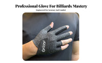 3 Finger Billiard Glove Anti-Slip 3 Finger Pool Glove Breathable Material Sports Accessory for Men, Women, Competitions, Billiards Tournament