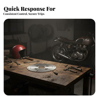 Long-Lasting and Wear-Resistant Motorcycle Brake Disc High Heat Dissipation Motorcycle Brake Rotor Powerful Stopping Power for Racing