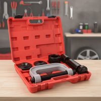 10 Pieces Ball Joint Tool Kit Heavy Duty Ball Joint Press with Adapters High Strength for Mechanics, Home Mechanics, Auto Repair Shop, Garage