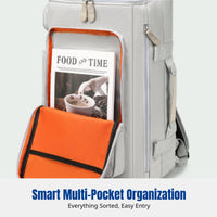 Men's Laptop Backpack, Large Capacity Nylon, Wet/Dry Separation, Multi-Functional, Full Opening, Branding Print