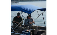 Waterproof Bimini Top 600D Oxford Cloth 4 Bow Bimini Top Protection Aluminum Frame Boat Canopy for Boaters, Fishermen, Yacht