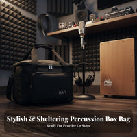 600D Oxford Cloth Cajon Bag Portable Padded Cajon Backpack Long-Lasting Material for Travel, Gigging, Storage