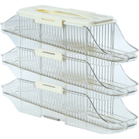 Automatic Rolling Egg Holder Slim Egg Storage Container Tidy for Kitchen