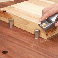 Self-Locking Table Dog Knurled Top Stainless Steel Bench Dog Woodworking Clamp Rubber Rings Workbench Clamp 19-20 Mm