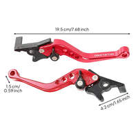 2 Pieces Brake Handle Lightweight CNC Aluminum Motorcycle Levers Rust Resistant Vehicle Replacement for DIY Modifiers
