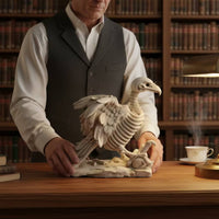 Vultures Skeleton Sculpture Spooky Vultures Skeleton Eerie for Mantel