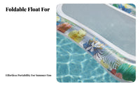 High Buoyancy Inflatable Pool Lounger Long-Lasting PVC Material Floating Bed Lounger Portable Inflatable Mesh Lounger Easy to Carry for Children, Adults