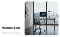 Adjustable Height High-Back Executive Chair Ergonomic Design Office Furniture Stable Five-Pronged Base Swivel Seat Padded Armrests for Executives, Distance Workers, Students, Study Room