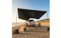 Wide Coverage 270-Degree Awning Waterproof 270 Degree Awning Fold-out Camping Shelter Weather-Resistant for Overlanders, Campers, SUV