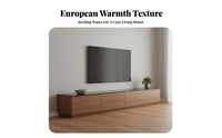 Solid Wood TV Cabinet Stable and Sturdy Walnut Finish Storage Console Build Storage TV Console for Bedroom