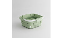 Retractable Sink Drain Basket Foldable over-the-Sink Strainer Basket Hanging Plastic Compact for Small Kitchen