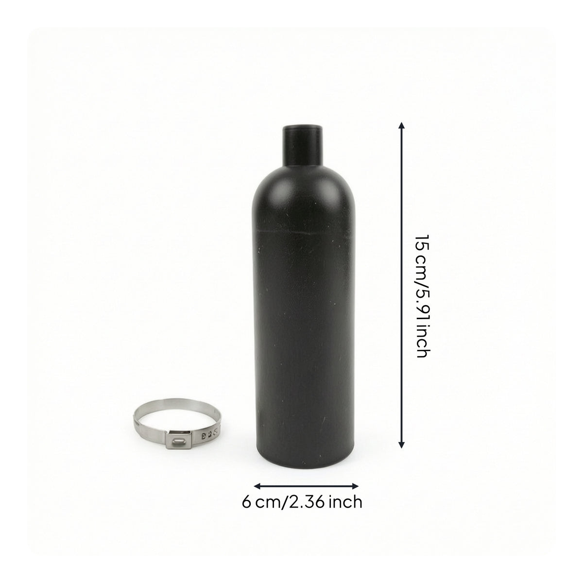 Automotive Grade Smoke Leak Tester Adapter Rubber Leak Tester Adapter with Clamp Strong Sealing Easy for Mechanics, DIYers, Car Repair