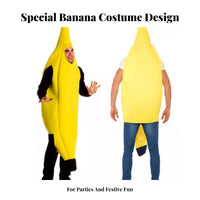 Banana Costume Unisex Adult Banana Costume Lightweight for Adults, Halloween, Stage Performances, Festivals