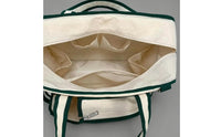 Large Capacity Tennis Bag Multi-Purpose Badminton Racket Bag Portable Canvas Tennis Tote Hand Carry for Travel