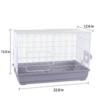 Large Hamster Cage for Syrian Hamster, Double Layer Hamster Cage with Removable Tray, Rectangular Modern Indoor Pet Cage, Easy to Maintain and Set Up