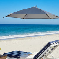 UPF 50+ Clamp-on Umbrella Protection Chair Umbrella with Clamp Portable Sun Shade Adjustable for Beachgoers, Campers, Anglers, Camping, Fishing