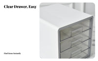 Easy Organization Desktop File Organizer Space Saving Multi-Layer Document Tray Large Capacity A4 Paper Organizer Box Multifunctional for Students, Home Workers, Women, Desk, Study Room, Dressing Table
