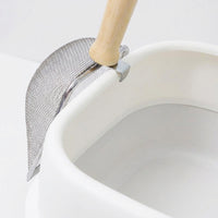 Sifter Mesh Sifter with Deep Ladle, Stainless Steel Fine Style for Bentonite and Walnut Clumping Material, Sturdy Material