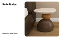 Curved C-Table Light Luxury Aesthetic Nightstand Creative Form for Small Spaces